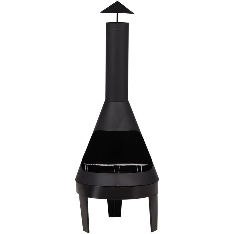 Ulkotulisija/grilli Venture Home Marongo, musta teräs