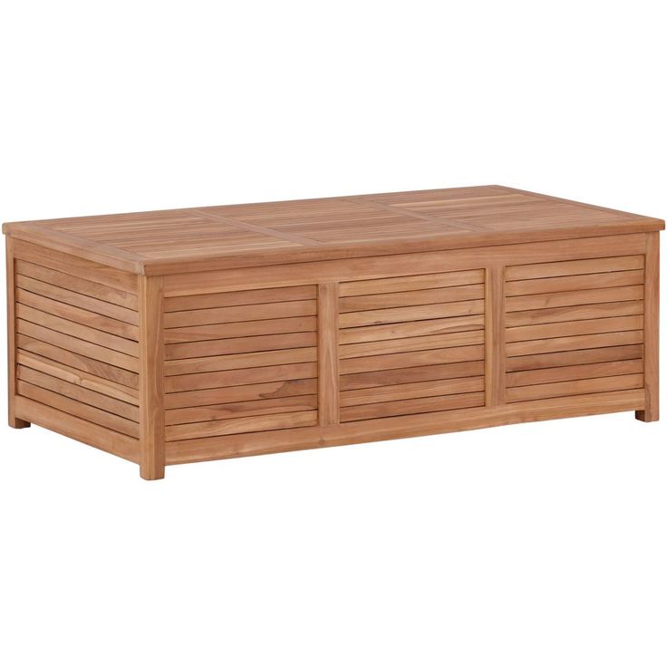 Pehmustelaatikko Venture Home Trento, 70x130x46cm, luonnollinen tiikki