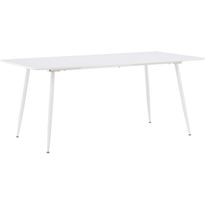 Ruokapöytä Venture Home Silar, 90x180cm, valkoinen