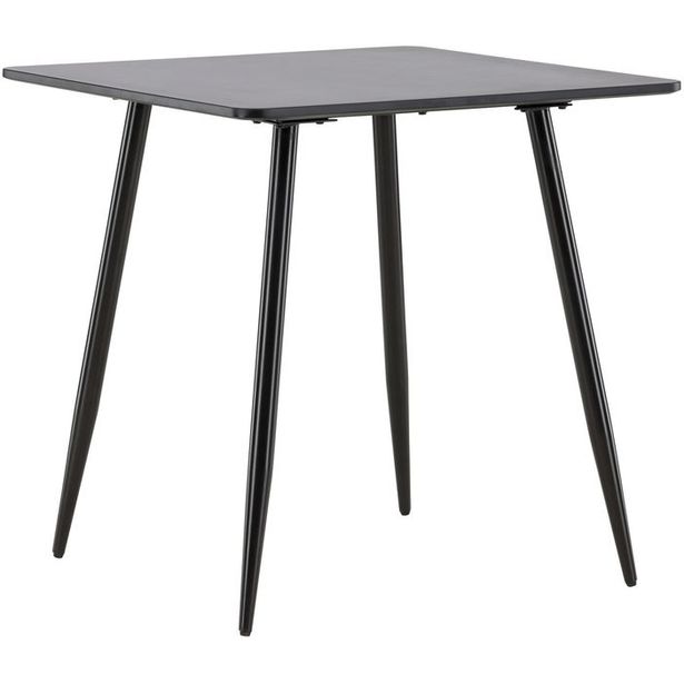 Ruokapöytä Venture Home Polar, 75x75cm, musta