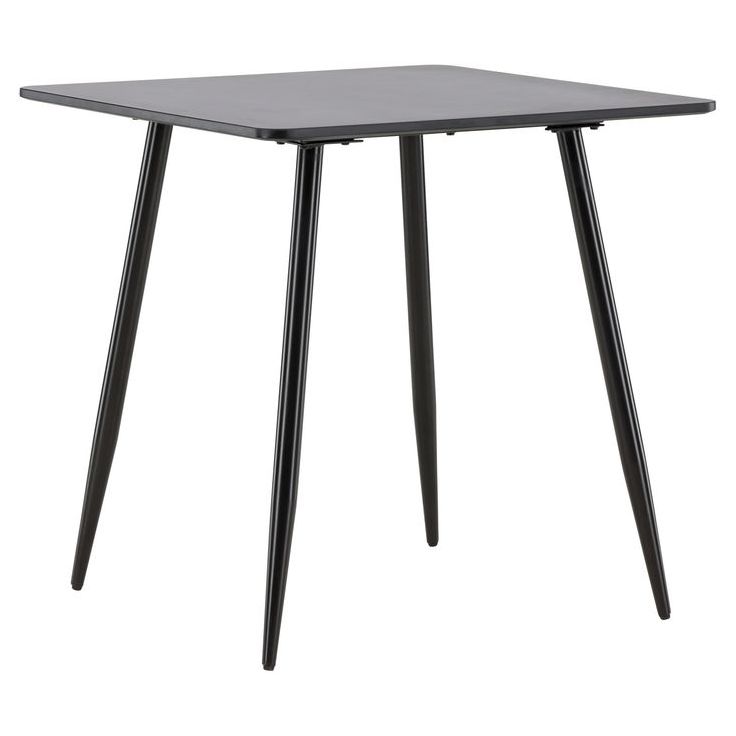 Ruokapöytä Venture Home Polar, 75x75cm, musta