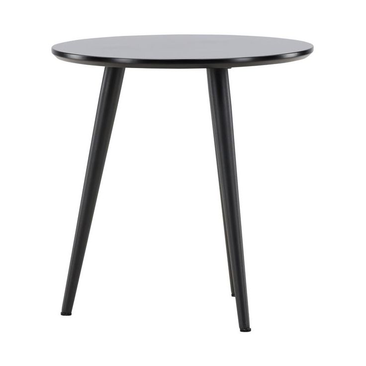 Sivupöytä Venture Home Askim, ⌀48cm, musta