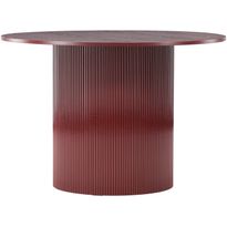 Pyöreä ruokapöytä Venture Home Lenox, Ø110cm, viininpunainen