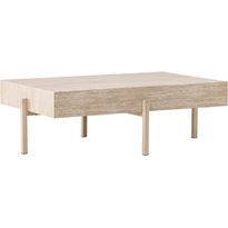 Sohvapöytä Vind Vadholmen, 126x82cm, vaalea