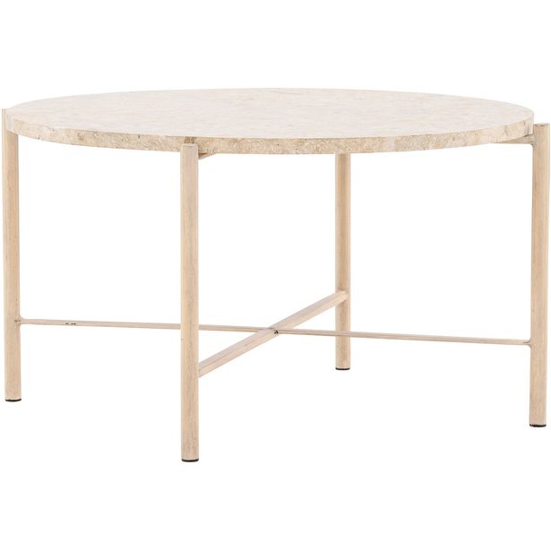 Sohvapöytä Vind Sandhamn, Ø70cm, beige