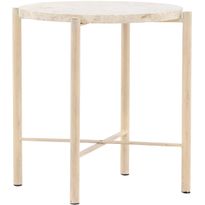 Sohvapöytä Vind Sandhamn, Ø40cm, beige