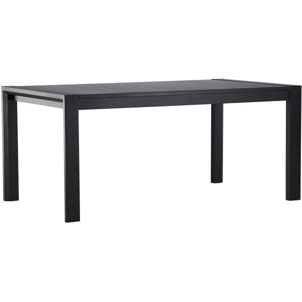 Ruokapöytä Vind Slider, 170x95cm, tammi, musta
