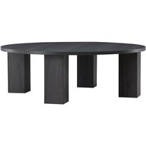 Sohvapöytä Venture Home Juno, ⌀120cm, musta