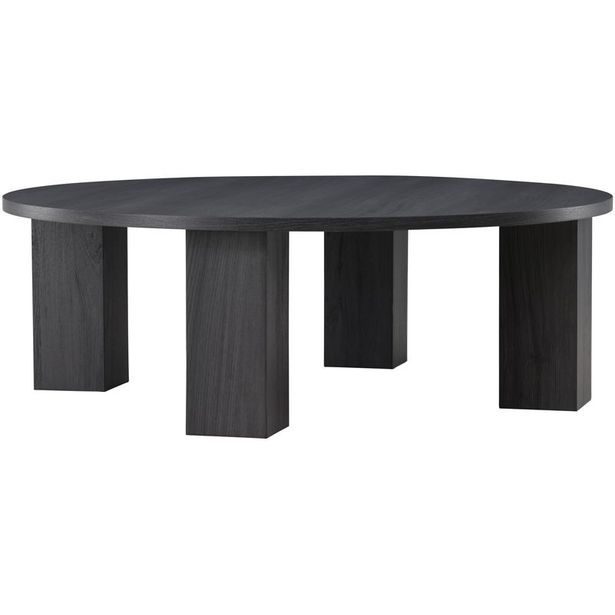 Sohvapöytä Venture Home Juno, ⌀120cm, musta