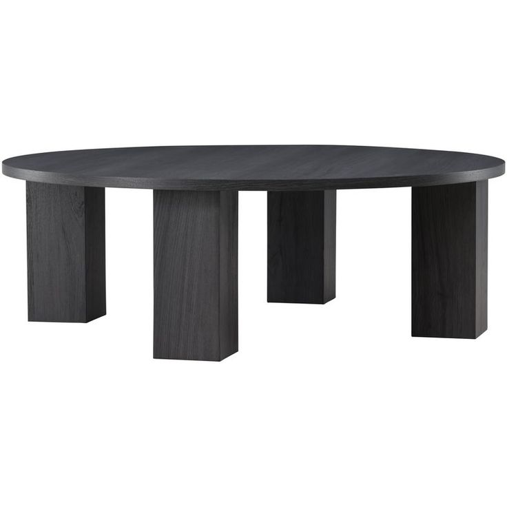 Sohvapöytä Venture Home Juno, ⌀120cm, musta