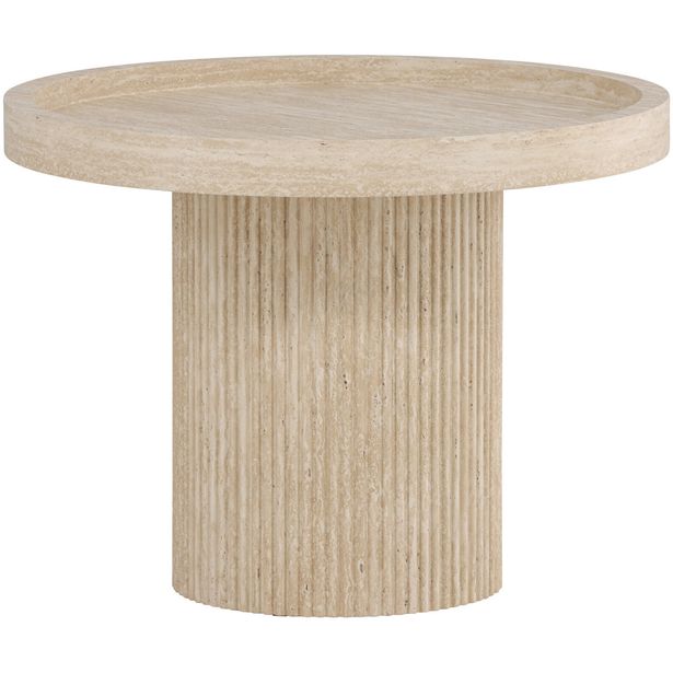 Sivupöytä Venture Home Krille, Ø60cm, beige
