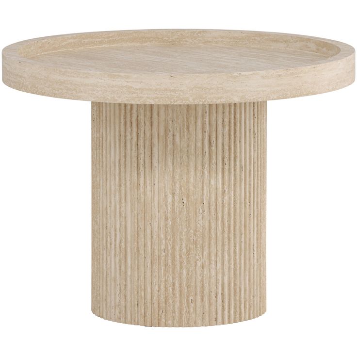 Sivupöytä Venture Home Krille, Ø60cm, beige