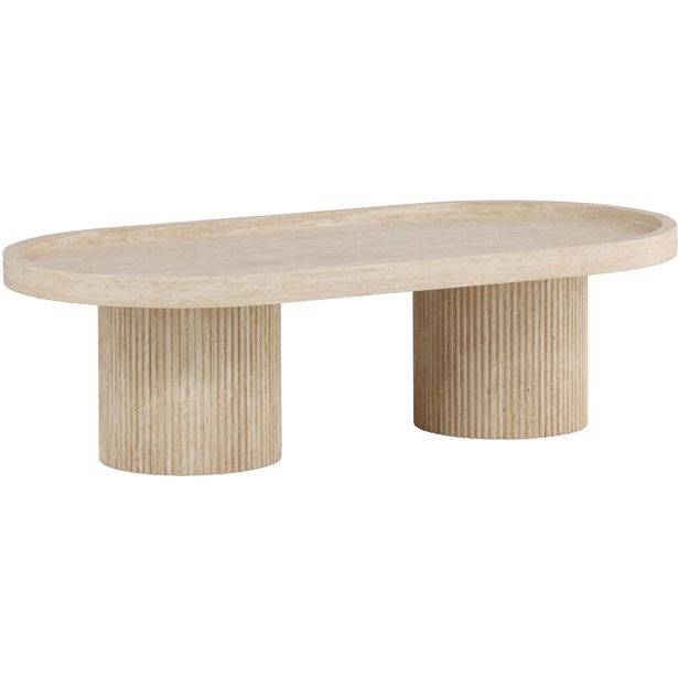 Sohvapöytä Venture Home Krille, 120x60cm, beige