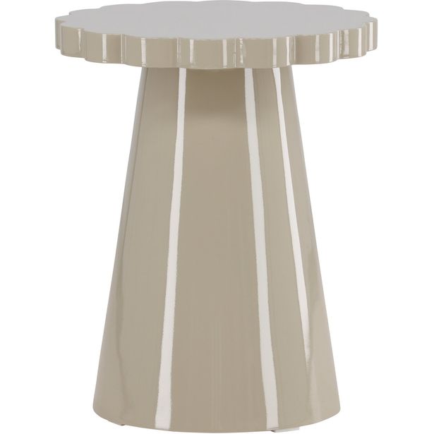Sivupöytä Venture Home Krull, Ø45cm, beige