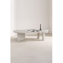 Sohvapöytä Venture Home Polle, 160x60cm, vaaleanharmaa