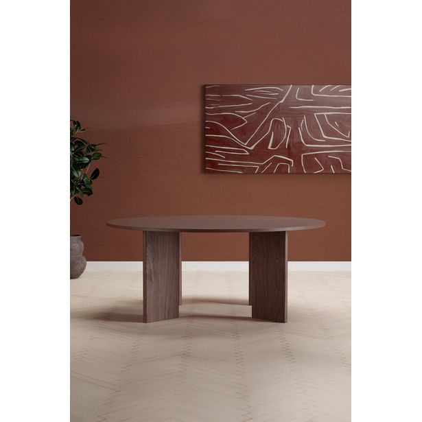 Pyöreä ruokapöytä Venture Home Graos, ø180cm, tummanruskea