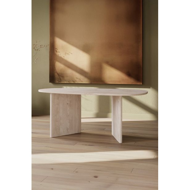 Soikea ruokapöytä Venture Home Grönvik, 180x90cm, ruskea