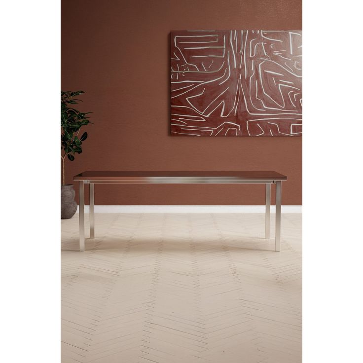 Ruokapöytä Venture Home Cilo, 210x95cm, hopea
