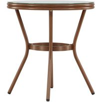 Parvekepöytä Venture Home Loures, ø70cm, ruskea