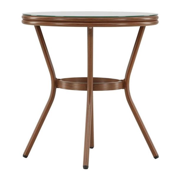 Parvekepöytä Venture Home Loures, ø70cm, ruskea