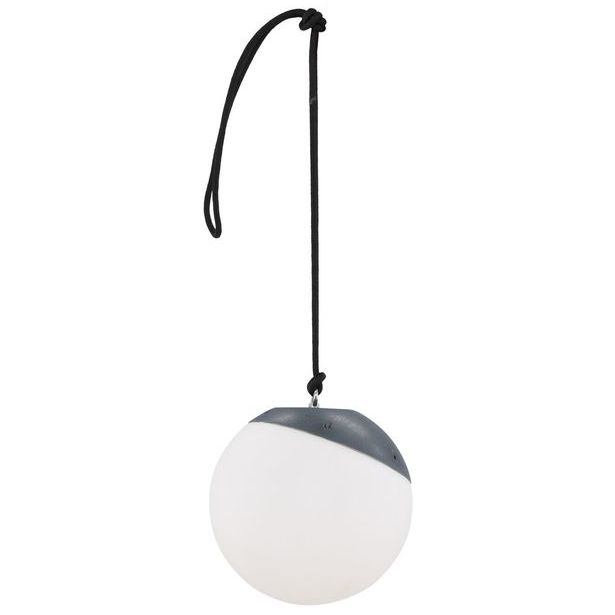 Ladattava riippuvalaisin Venture Home Doris, ulkokäyttöön, ø20x19cm, musta/valkoinen