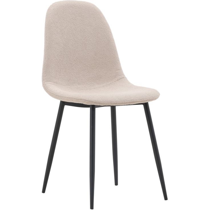 Ruokapöydän tuoli Venture Home Polar, boucle, musta/beige