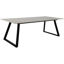 Ruokapöytä Venture Home Estelle 200x90cm, musta/tummanharmaa