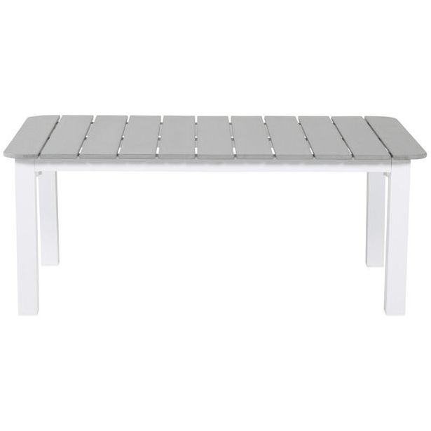 Sohvapöytä Venture Home Parma, 110x62cm, valkoinen/harmaa