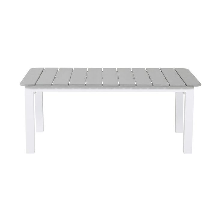 Sohvapöytä Venture Home Parma, 110x62cm, valkoinen/harmaa