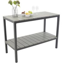 Terassihylly/sivupöytä Venture Home Parma, harmaa/musta