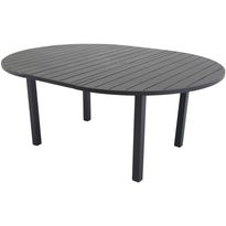 Jatkettava ruokapöytä Venture Home Marbella, ø140cm, musta