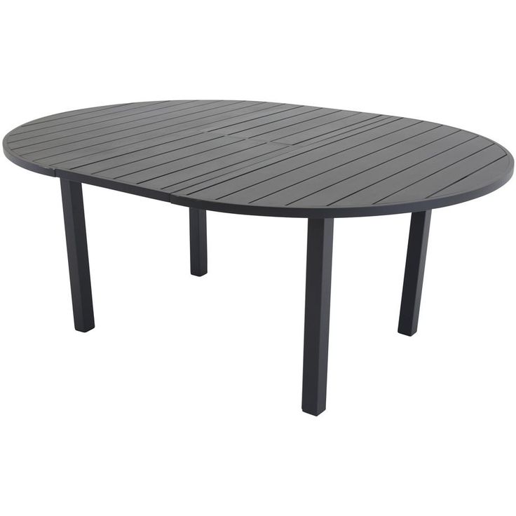 Jatkettava ruokapöytä Venture Home Marbella, ø140cm, musta