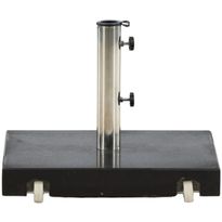 Aurinkovarjon jalka Venture Home Stathera, neliskulmainen, 40kg, musta graniitti