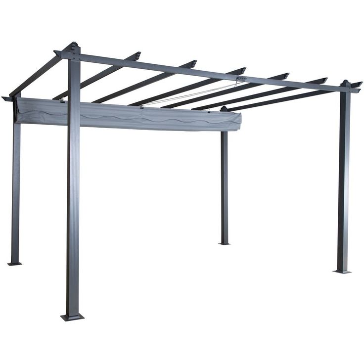 Pergola Venture Home Lazio, 295x395cm, musta/harmaa