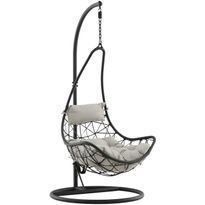 Riipputuoli Venture Home Vide, telineellä, musta/harmaa