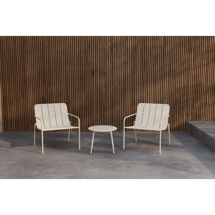 Parvekesetti Venture Home Minos, ø50cm, 2-istuttava, beige