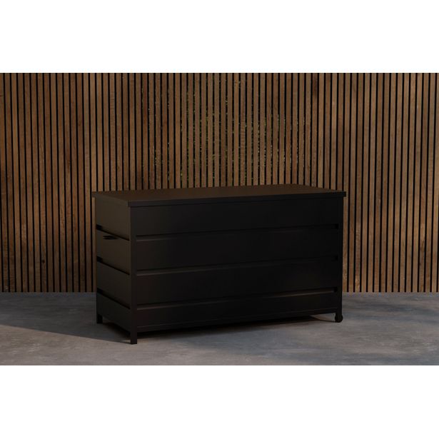 Pehmustelaatikko Venture Home Nisis, 130x60x75cm, musta