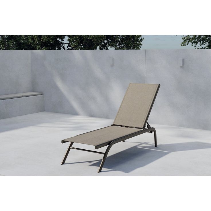 Aurinkotuoli Venture Home Kastos, 190cm, ruskea/beige