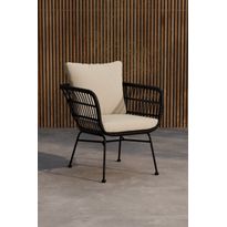 Lepotuoli Venture Home Isola, musta/beige