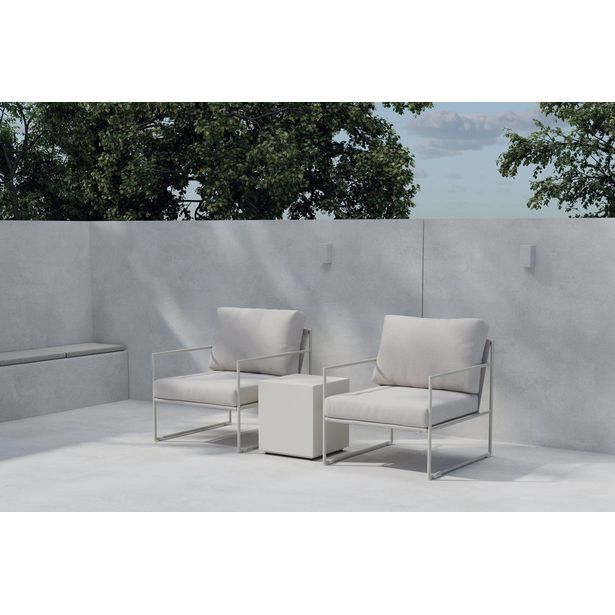 Oleskeluryhmä ulos Venture Home Lissabon, 40x40x44 cm beige