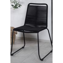 Ruokatuoli Venture Home Lindos, 59x57x86 cm musta