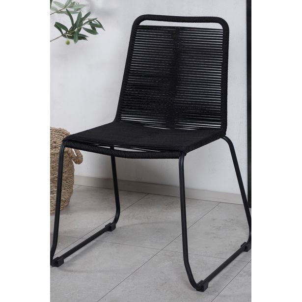 Ruokatuoli Venture Home Lindos, 59x57x86 cm musta