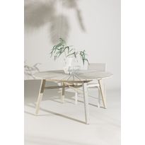 Ruokapöytä ulos Venture Home Rives, Ø150cm valkoinen