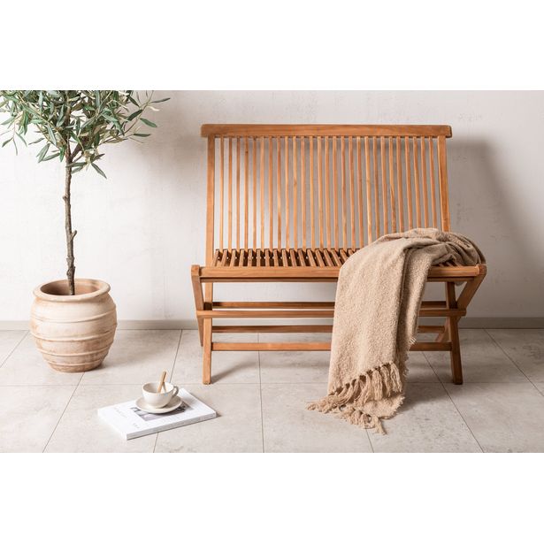 Sohvapenkki Venture Home Ghana 2, leveys 100cm, luonnollinen tiikki