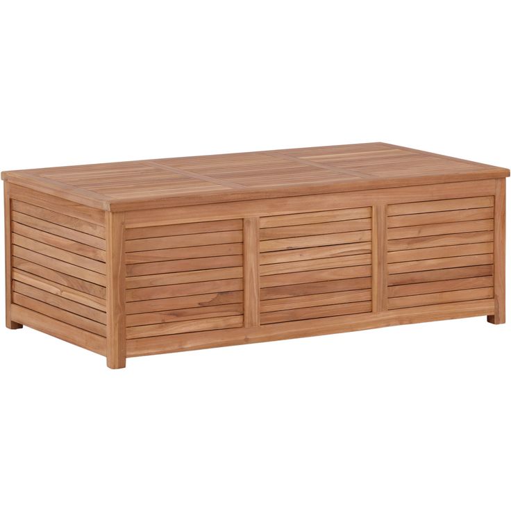 Pehmustelaatikko Venture Home Trento 2, 70x130x46cm, luonnollinen tiikki