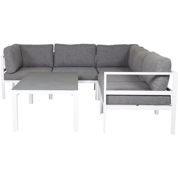 Moduulisohvaryhmä Venture Home Copacabana, 4-istuttava, harmaa/valkoinen