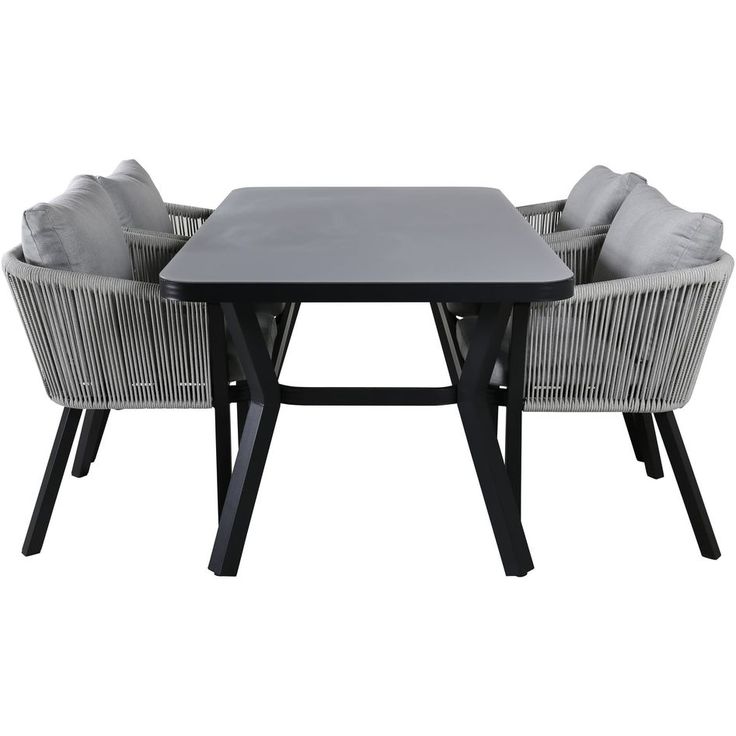 Ruokailuryhmä Venture Home, 160x90cm Virya-pöytä + 4 Virya-tuolia