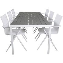 Ruokailuryhmä Venture Home, 205x90cm Break-pöytä + 6 Alina-tuolia