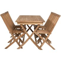 Ruokailuryhmä Venture Home, 120x70cm Kenya-pöytä + 4 Kenya-säätötuolia ilman käsinojia