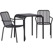 Parvekeryhmä Venture Home, 70x70cm Borneo-pöytä + 2 Peking-tuolia